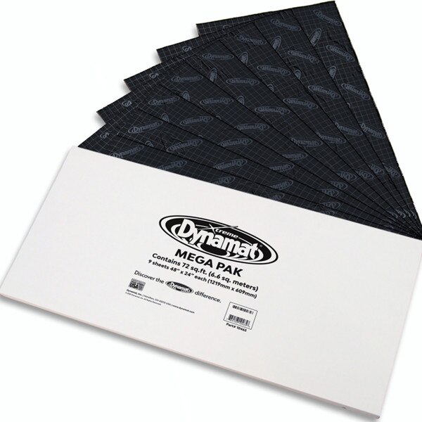 Main product image for Dynamat Xtreme 10465 24"x48" Sound Deadener Mega Pack 9 Sheets 72 sq ft260-581